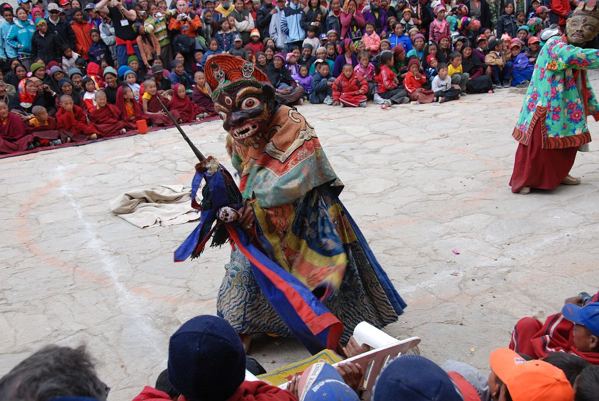Mustang Lo Manthang Tiji Festival Day 2 05 Fierce Masked Dancer